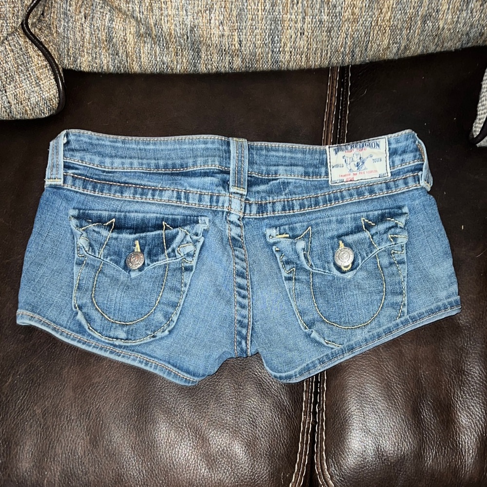 True Religion Classic Blue Jean Shorts
